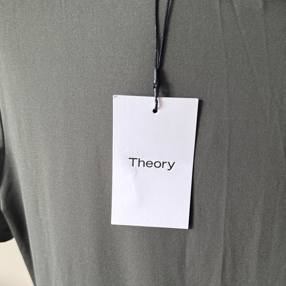Theory Elegant Olive Green Dress Size L - Picture 7 of 13